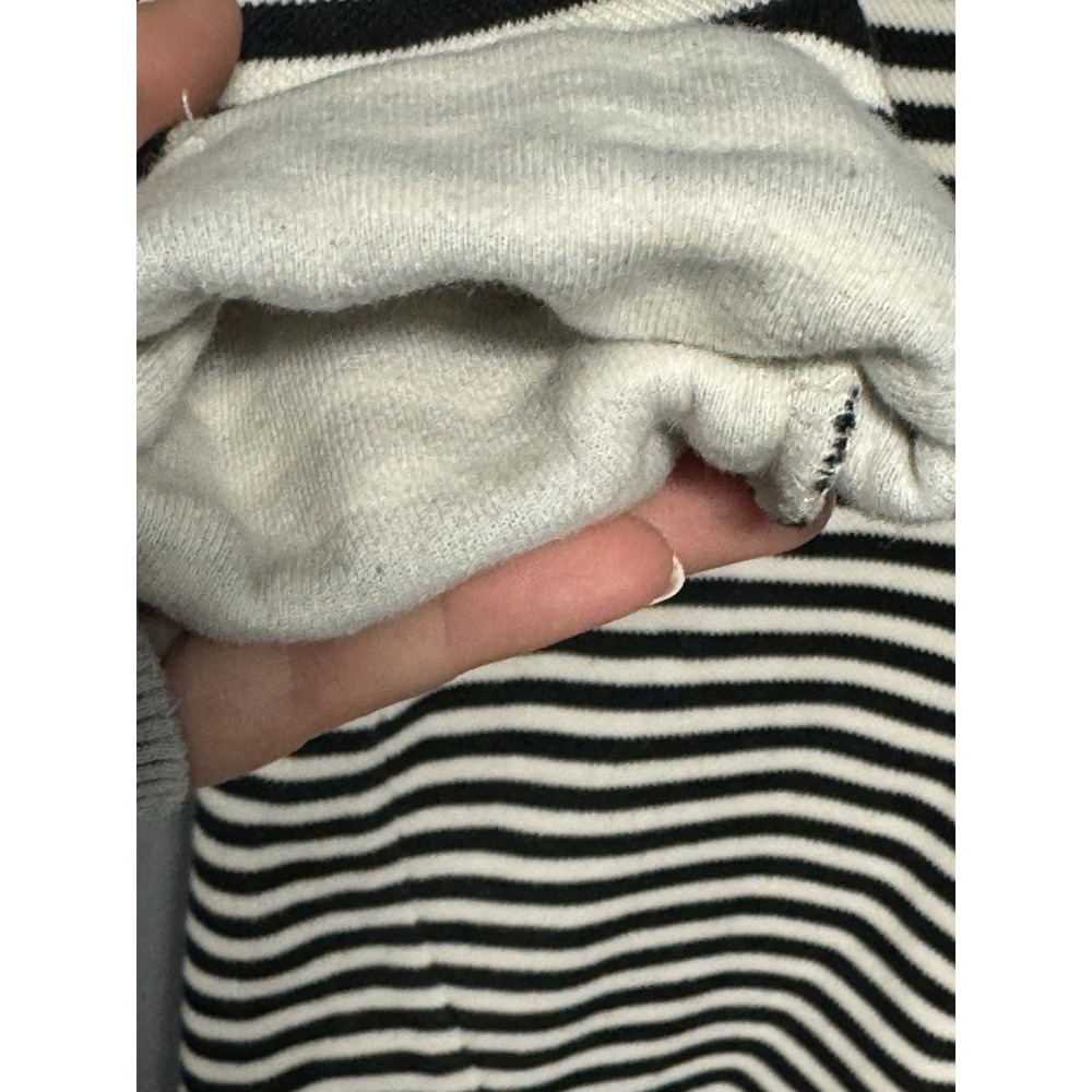 Topshop Women's Black And White Striped Shift Dress Size 4 Preppy Casual - Picture 6 of 14